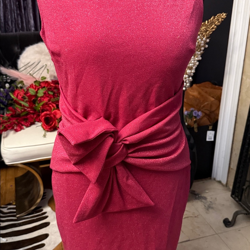 CHIARA BONILA PETITE ROBE
Hotaru Boat-Neck Sleeveless Bow Dress - Picture 5 of 8